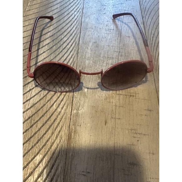Unbranded Accessories - Wine Hipster Titanium Round Tinted Sunglasses